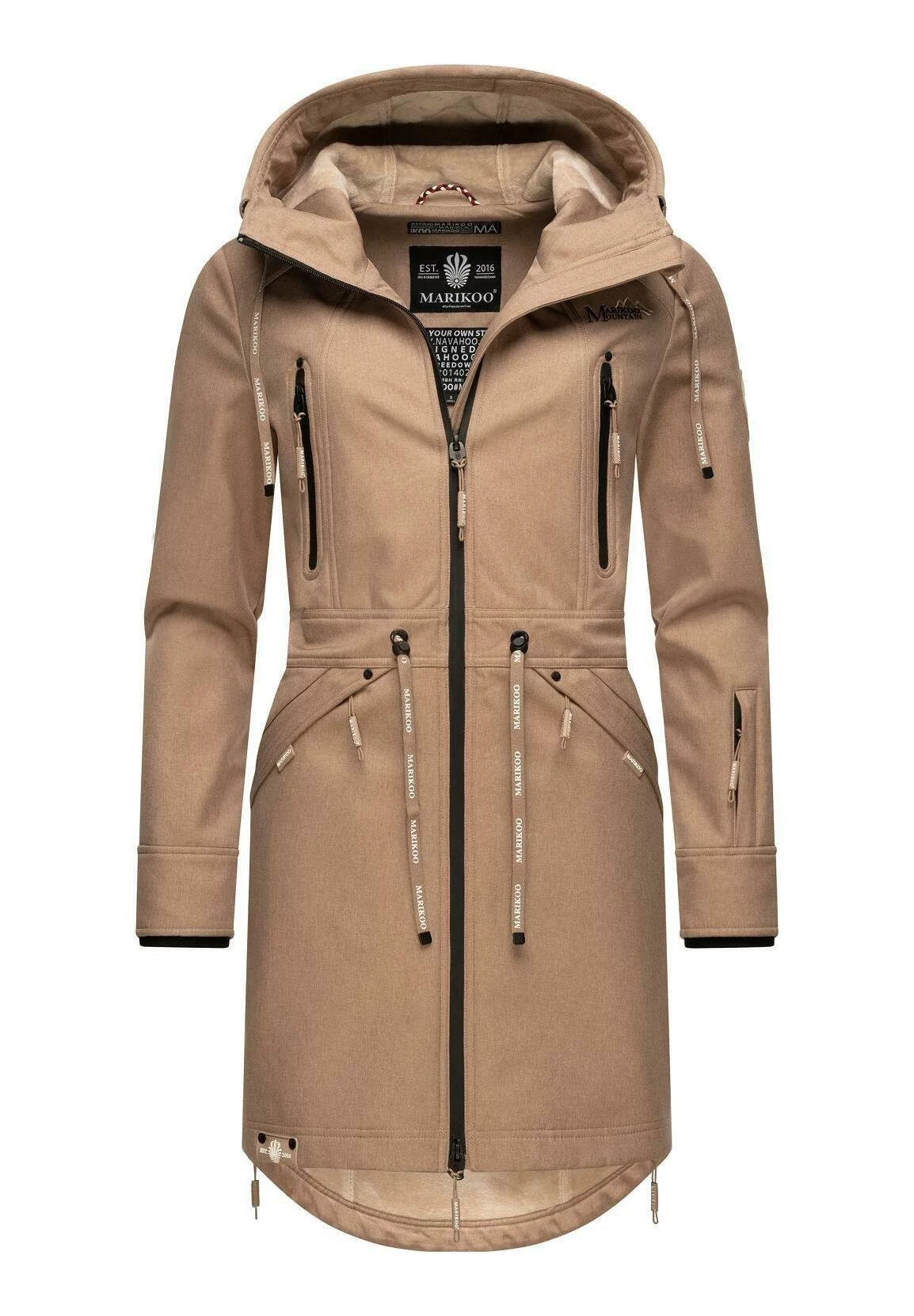 Racquelle - Parka - Taupe Grey