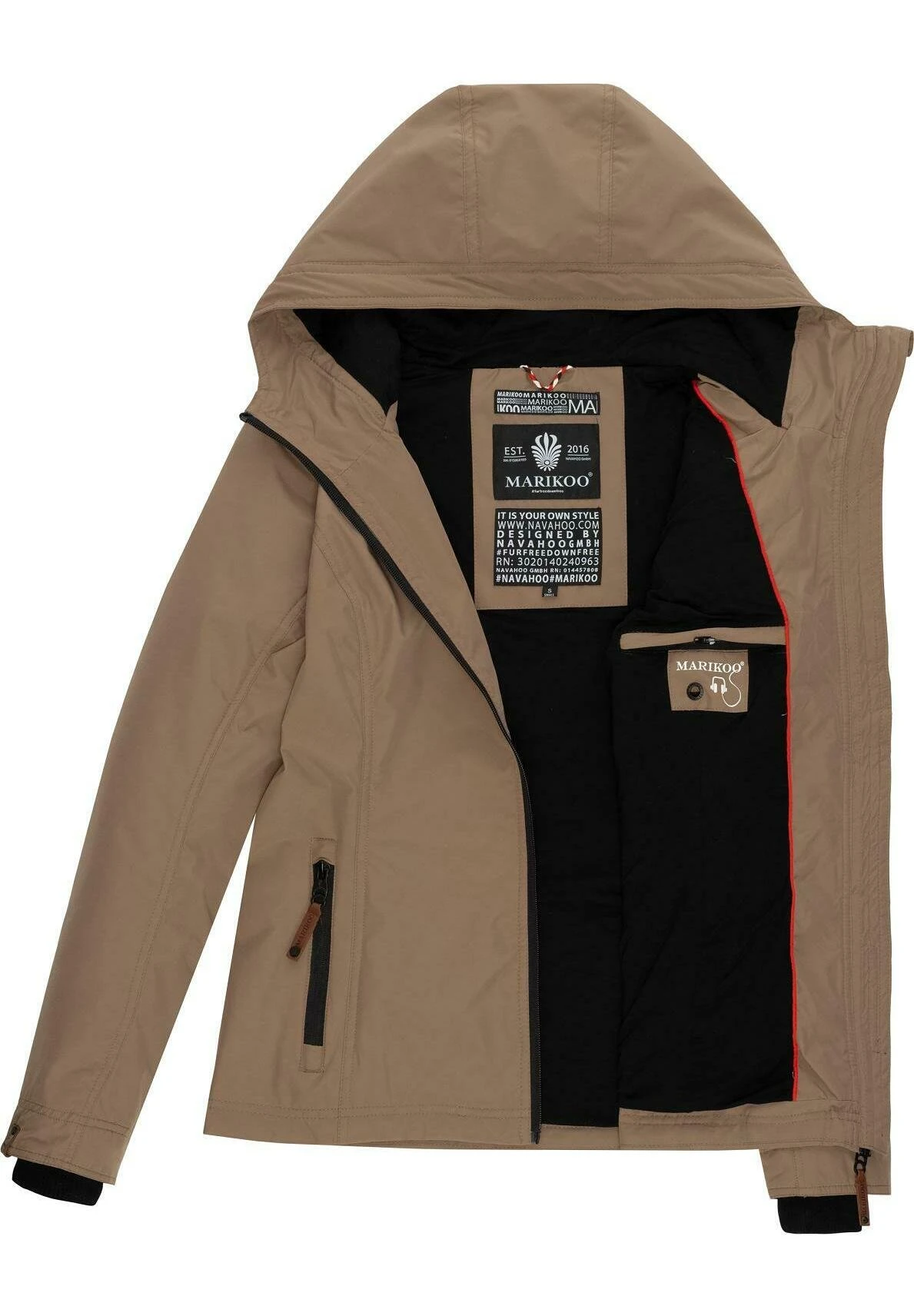 Brombeere - Chaqueta Outdoor - Taupe