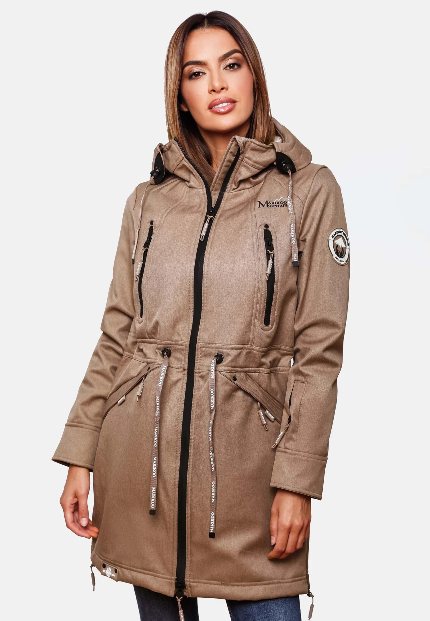 Racquelle - Parka - Taupe Grey