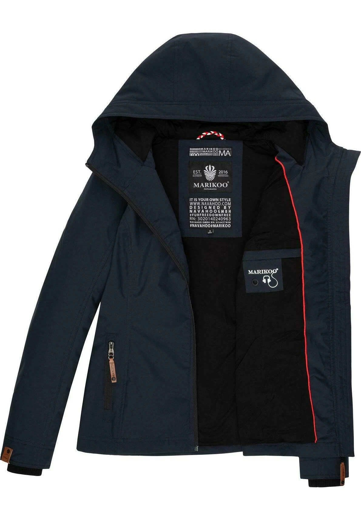 Brombeere - Chaqueta Outdoor - Dark Blue