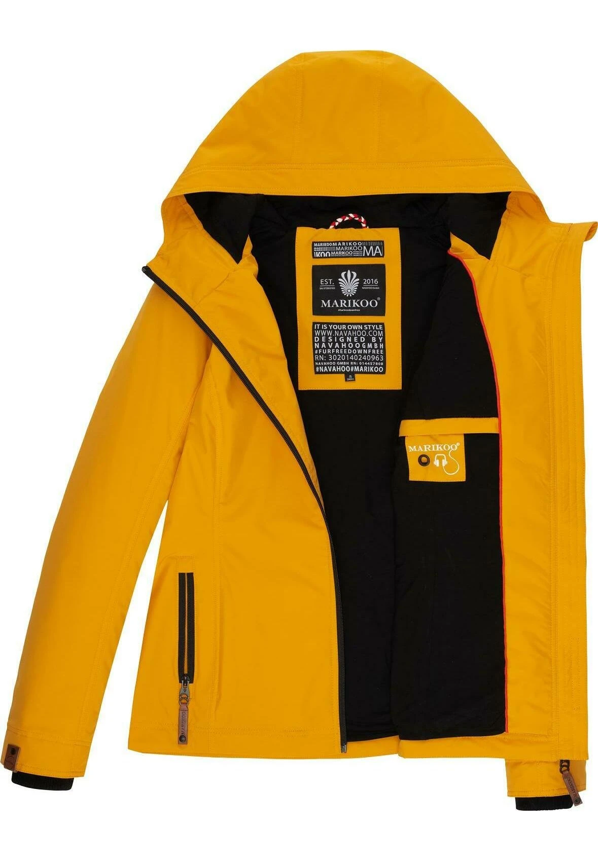 Brombeere - Chaqueta Outdoor - Dark Yellow