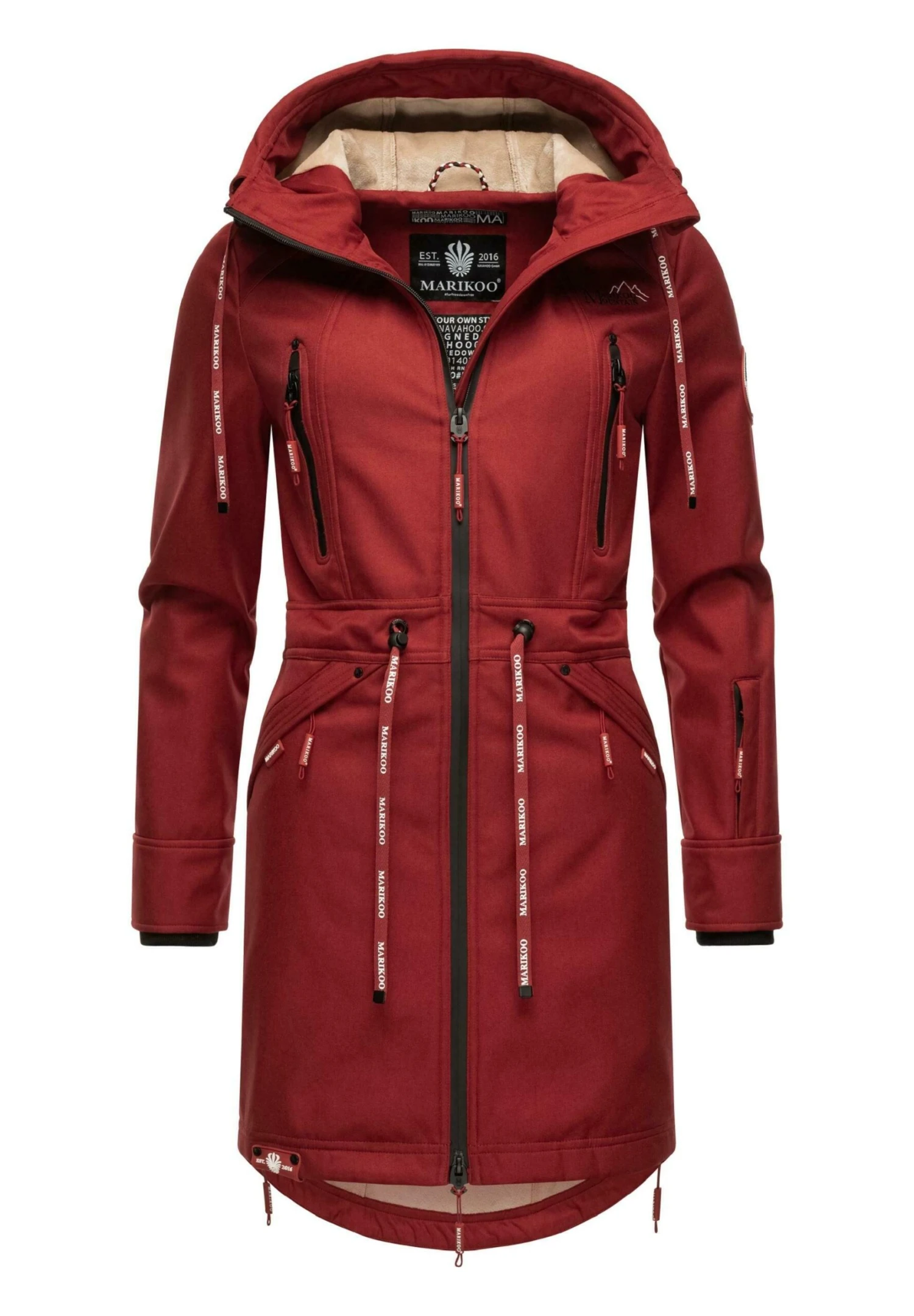 Racquelle - Parka - Blood Red
