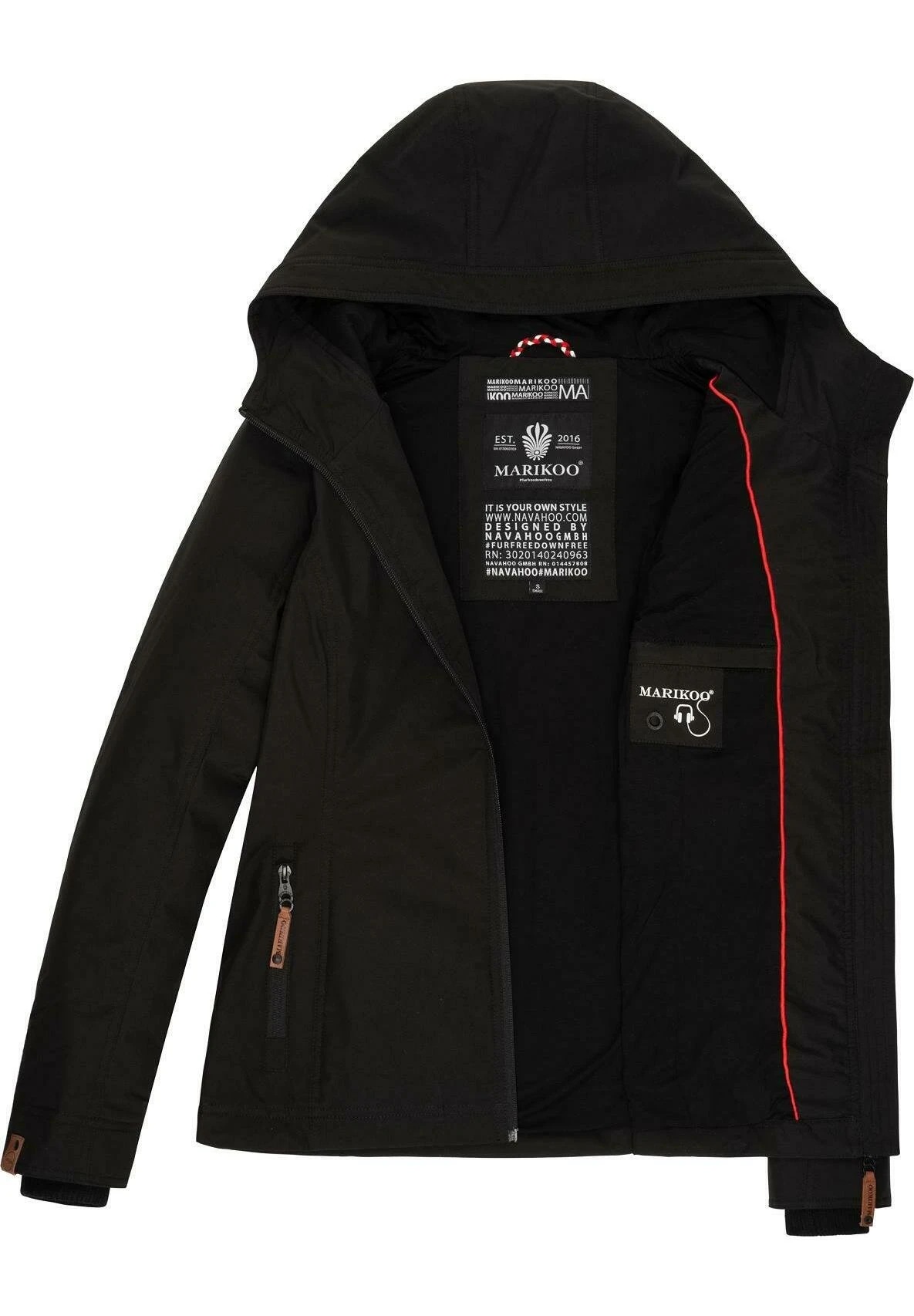 Brombeere - Chaqueta Outdoor - Black