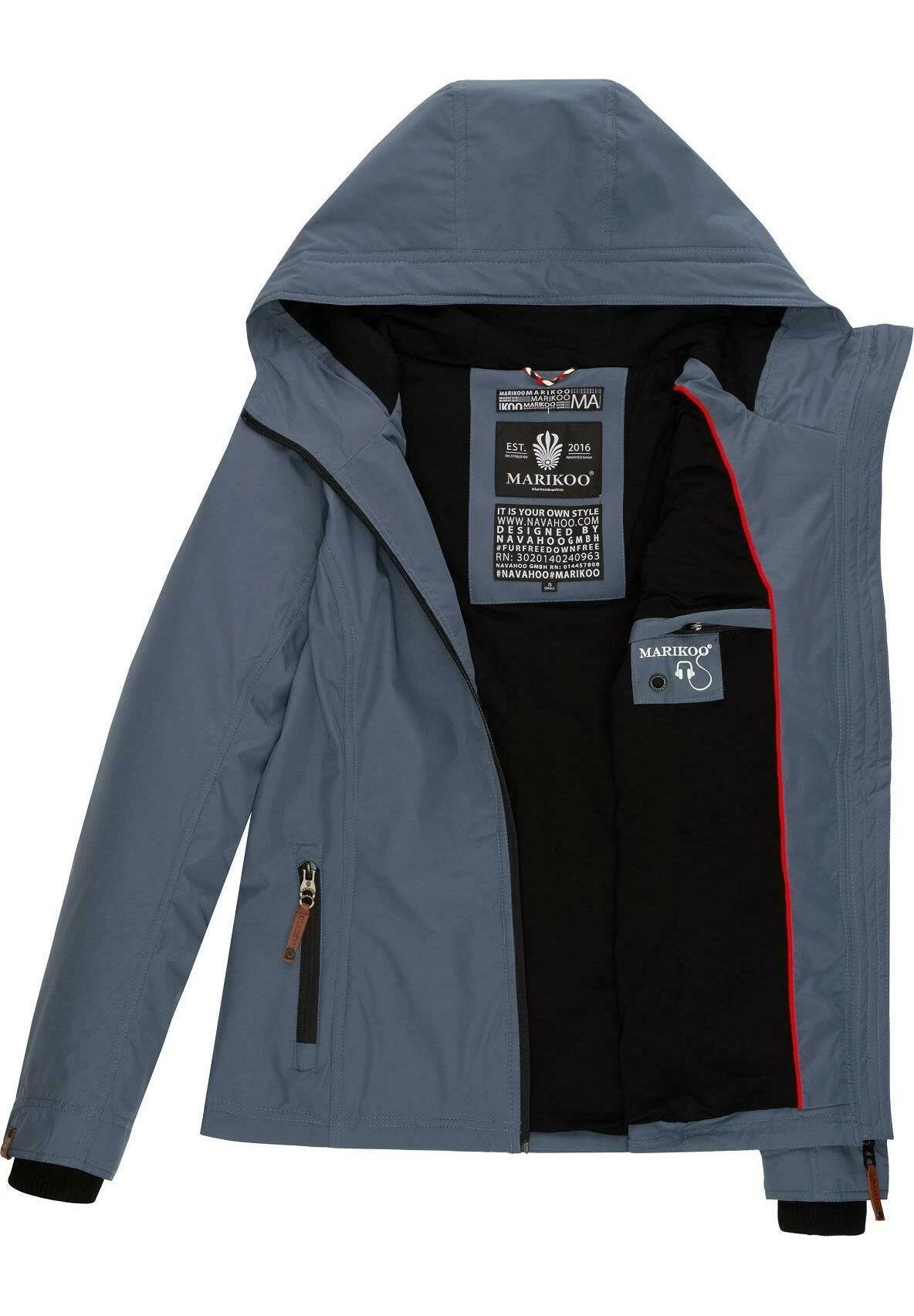 Brombeere - Chaqueta Outdoor - Dusty Blue